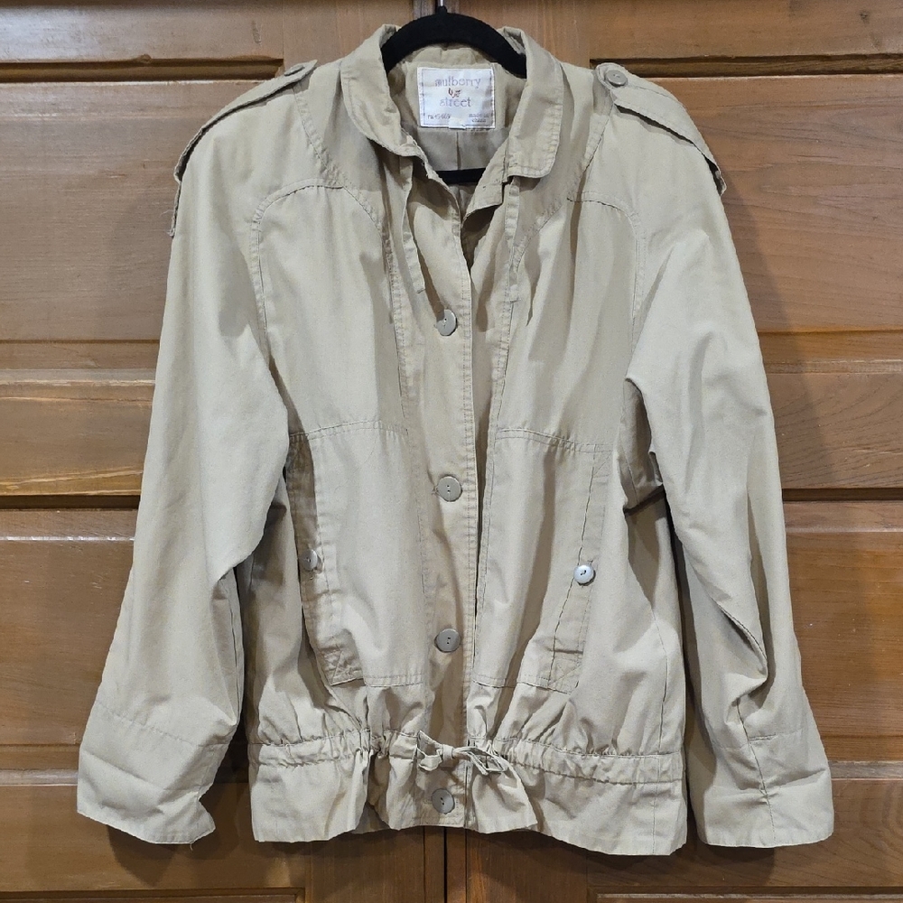 Mulberry Beige Utility Jacket for Women